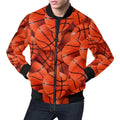 FUNSTUFFPRINT Pattern Print Basketball Mens 3D Bomber Jacket