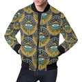 FUNSTUFFPRINT Pattern Print Evil Eye Mens 3D Bomber Jacket