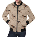 FUNSTUFFPRINT Paw German Shepherd Pattern Print Mens 3D Bomber Jacket