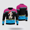 FUNSTUFFPRINT Pembroke Welsh Corgi Christmas Hat Pattern Ugly Christmas Sweater For Men And Women, Gift For Christmas, Best Winter Christmas Outfit Ugly Sweater
