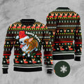 FUNSTUFFPRINT Pembroke Welsh Corgi Paws Ugly Christmas Sweater, Dog Ugly Christmas Sweater, Ugly Dog Sweaters Ugly  Sweater