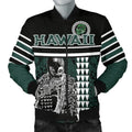 FUNSTUFFPRINT Personalised - Hawaii Kakau Polynesian Warrior Football bMen's Bomber Jacket - Rainbow Style 3D Bomber Jacket