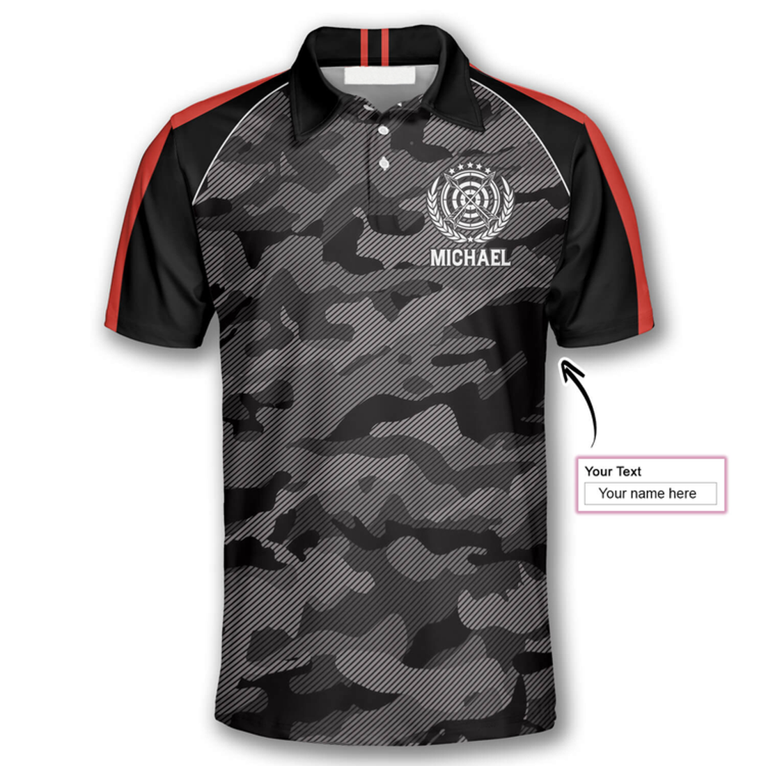 Custom Archery Camouflage American Flag Custom Archery Shirts For Men, Idea Gift For Archery Lover
