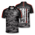 Custom Archery Camouflage American Flag Custom Archery Shirts For Men, Idea Gift For Archery Lover