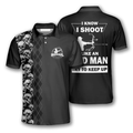 Custom Archery I Know I Shoot Like An Old Man Custom Archery Shirts For Men, Skull Archery Shirt