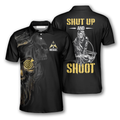Custom Archery Skull Shut Up And Shoot Custom Archery Shirts For Men, Idea Gift For Archery Lover