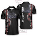 Custom Archery Smoky Us Flag Custom Archery Shirts For Men, Perfect Uniform Archery Team