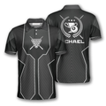 Custom Billiard Black Sport Version Emblem Custom Billiard Shirts For Men, Uniform Billiard Team Shirt