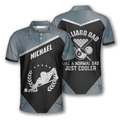Custom Billiard Dad Like A Normal Dad Just Cooler Custom Billiard Shirts For Men, Gift For Dad Billiard