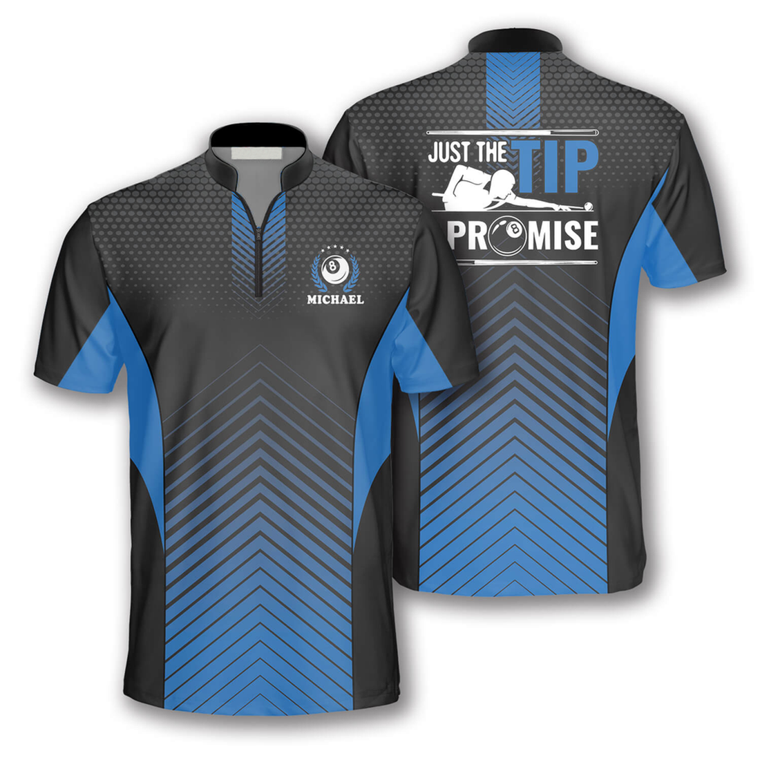 Custom Just The Tip I Promise Custom Billiard Jerseys for Men, Funny Billiard Shirt, Gift for Him