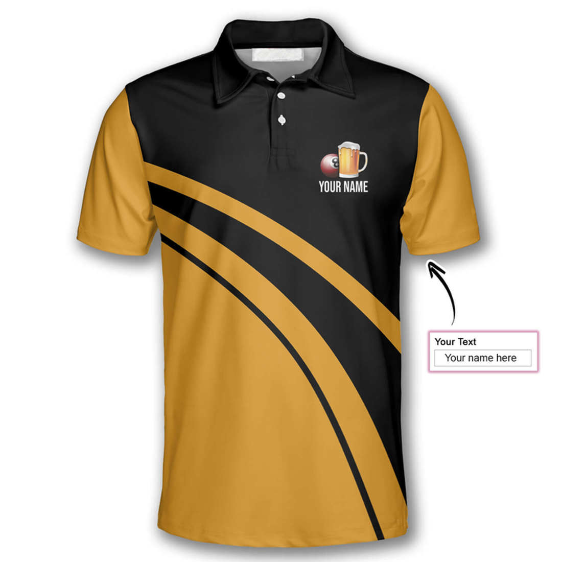 Custom My Drinking Team Has a Pool Problem Custom Billiard Shirts for Men, Billiard Polo Shirt, Drink Beer Shirt