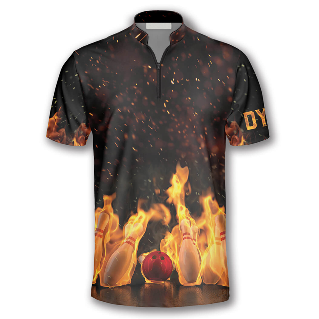 Custom Zipper Polo Shirt It’s Not My Fault It’s The Lane Conditions Custom Bowling Jerseys for Men
