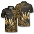 Custom Yellow Hawaiian Pattern Custom Bowling Shirts For Men, Perfect Gift For Bowler