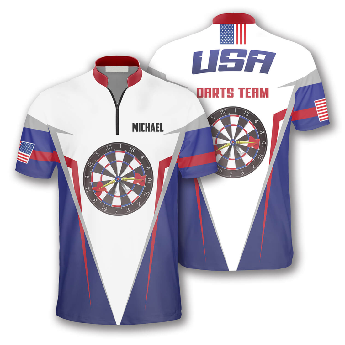 Custom Dart Board USA Custom Darts Jerseys for Men, Personalized Name Team Name Dart Shirt, Dart USA Shirt