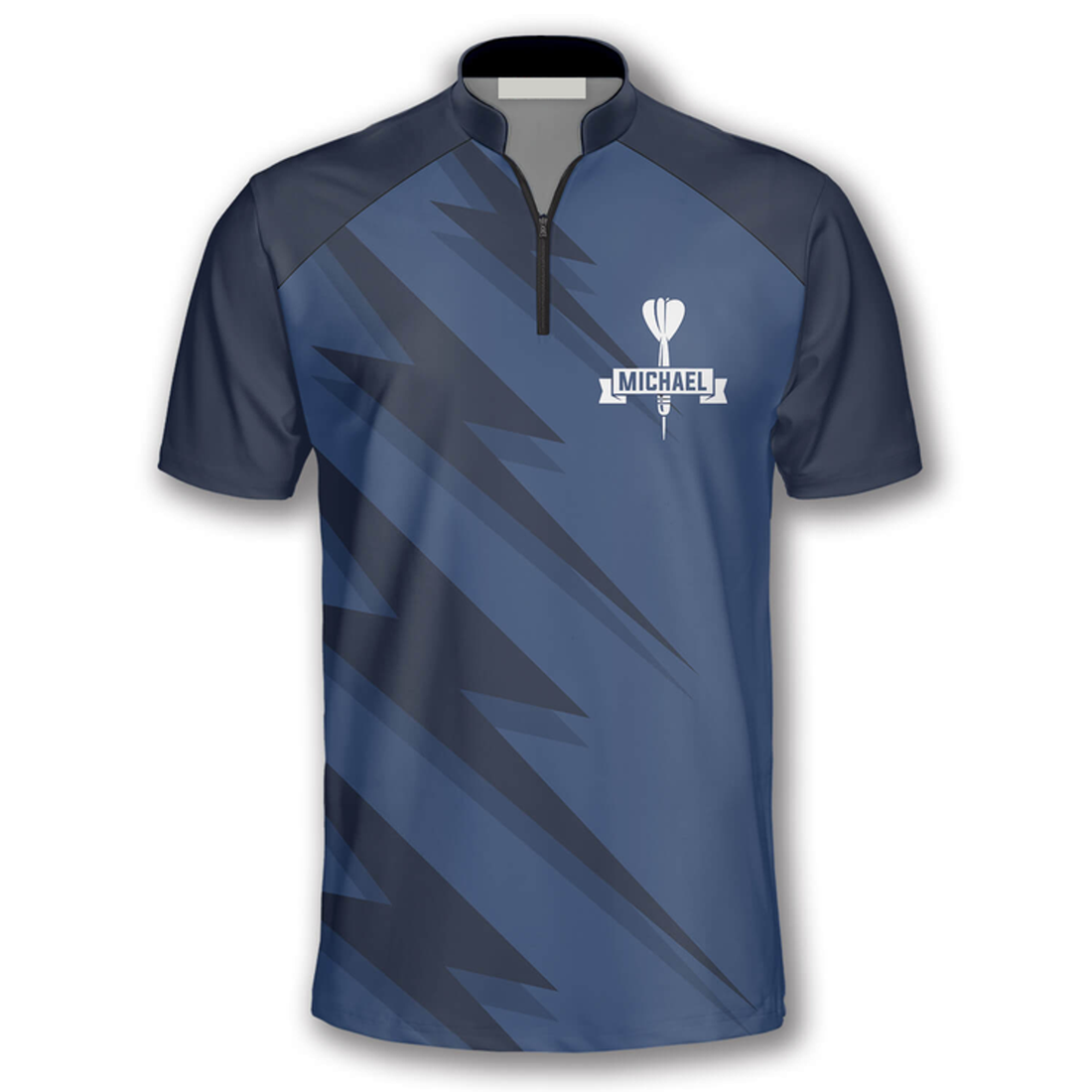 Custom Personalized Name Team Blue Lightning Custom Darts Jerseys For Men, Idea Gift for Dart Team