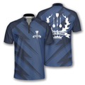 Custom Personalized Name Team Blue Lightning Custom Darts Jerseys For Men, Idea Gift for Dart Team