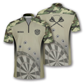 Custom Camouflage Gun Holes Custom Darts Jerseys for Men, Funny Dart Shirt, Idea Gift for Dart Player