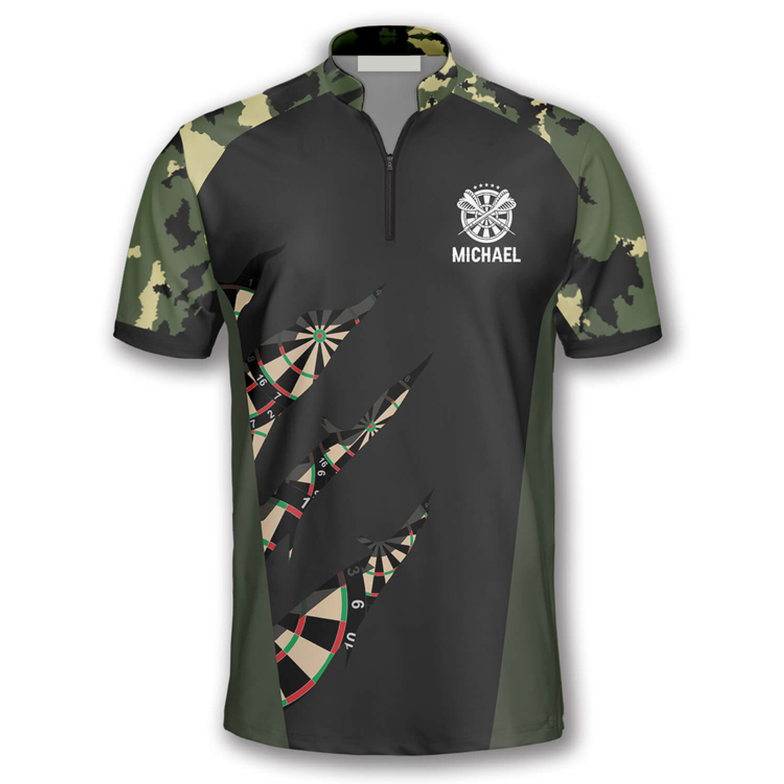 Custom Military Print Custom Darts Jerseys for Men, Gift for Dart Lovers, Dart Team Jersey Shirt