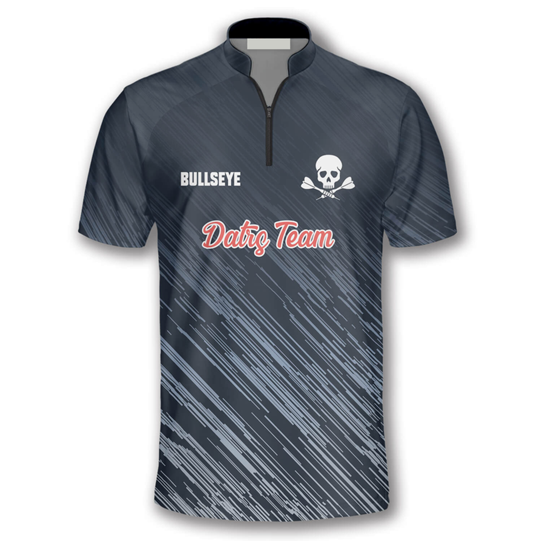 Custom BullEye Silver Meteors Custom Darts Jerseys for Men, Idea Gift for Dart Lovers
