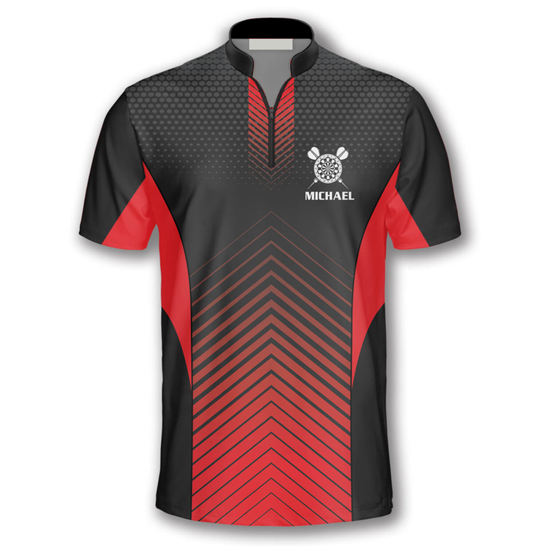 Custom Red Black Darts Weekend Forecast Custom Darts Jerseys For Men, Idea Gift for Dart Team
