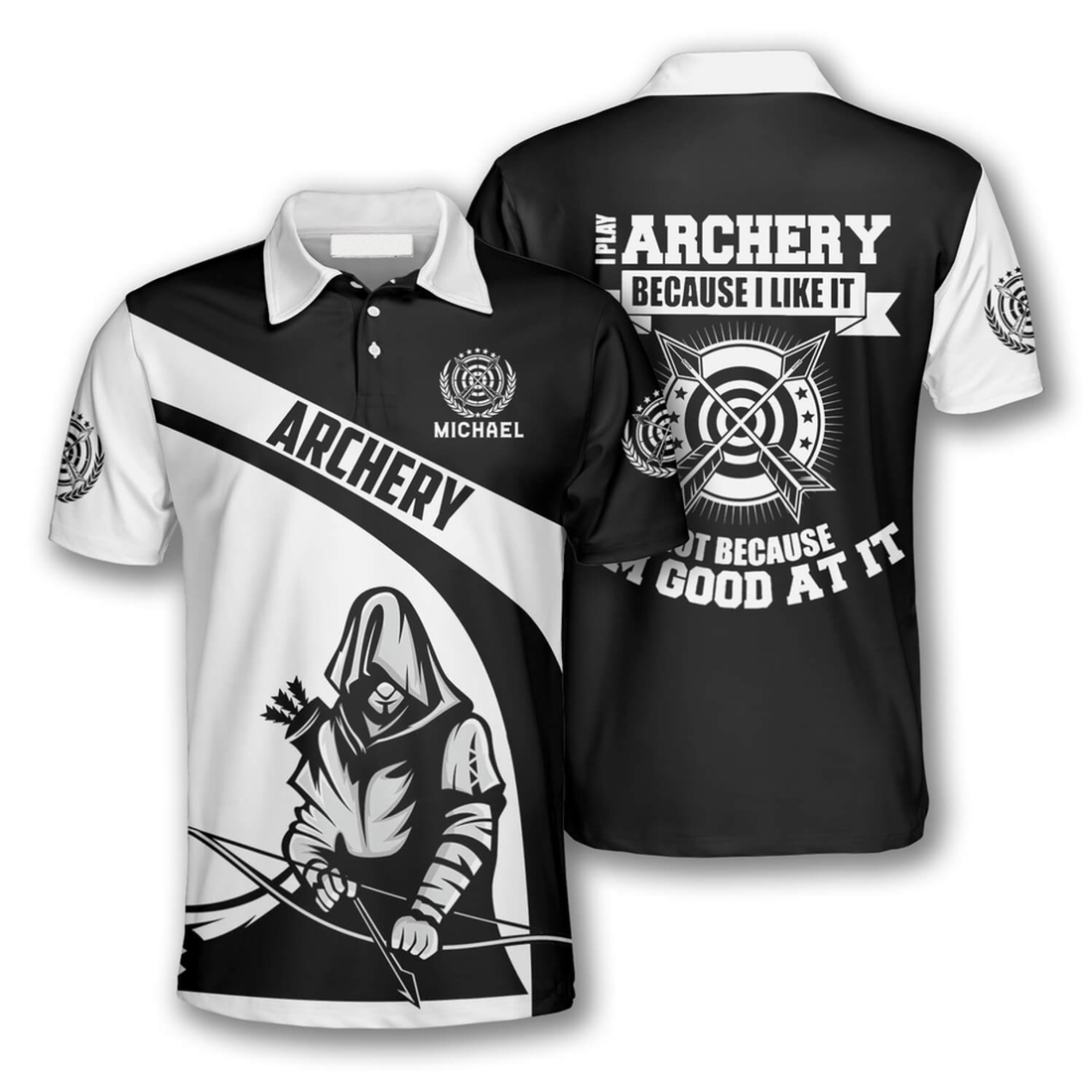 Custom I Play Archery Because I Like It Custom Archery Shirts For Men, Uniform For Archery Player