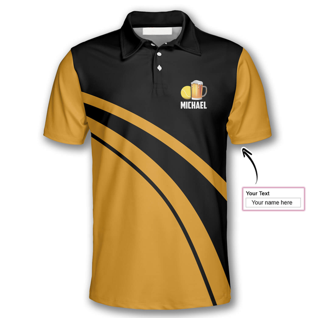 Custom My Drinking Team Has a Tennis Problem Custom Polo Tennis Shirts for Men