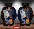 FUNSTUFFPRINT Personalized Lion Couple 3D All Over Hoodie My Sun And Stars Moon Of My Life 3D Hoodie and Zip Hoodie