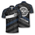 Custom Personalized Passionate Blue Camo Custom Darts Jerseys for Men