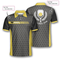 Custom Honeycomb Pattern Custom Pickleball Shirts For Men