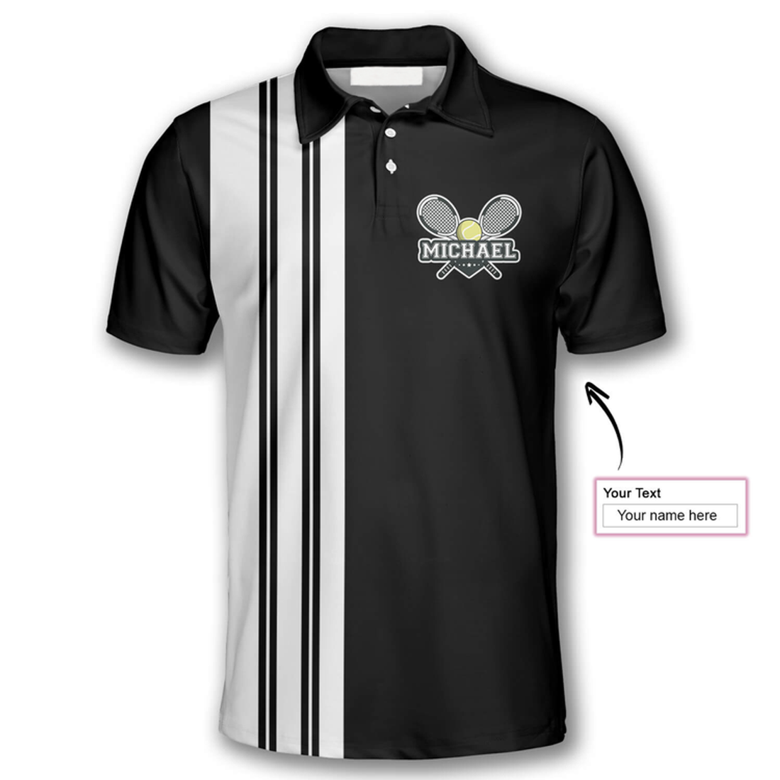 Custom Grab Your Balls We're Going to Play Tennis Custom Polo Tennis Shirts for Men