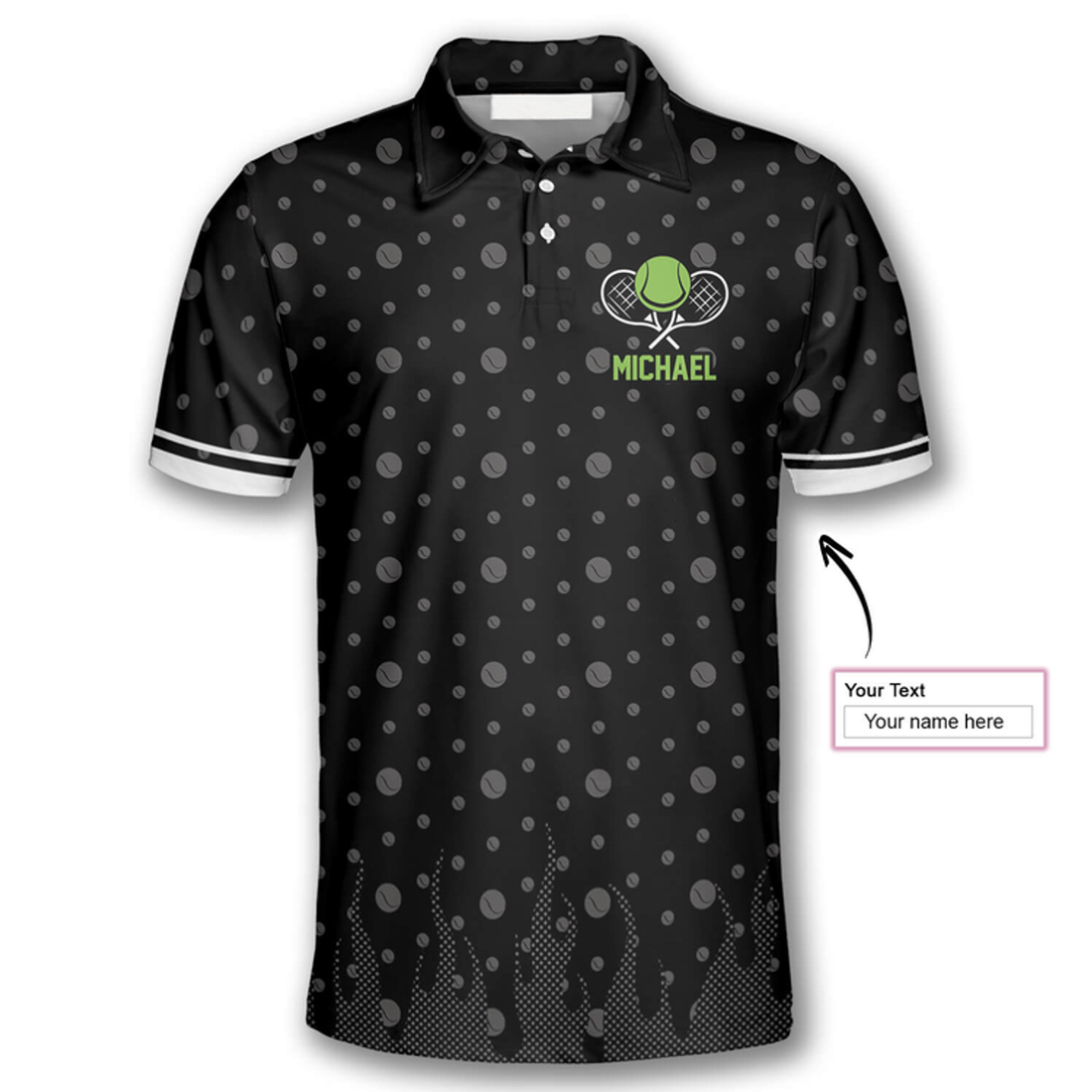 Custom Tennis the Voices in My Head Custom Polo Tennis Shirts for Men