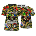 Custom 3D All Over Print Dart On Shirt, Unisex DarT-Shirt, DarT-Shirts For Him, Dart Player Gift