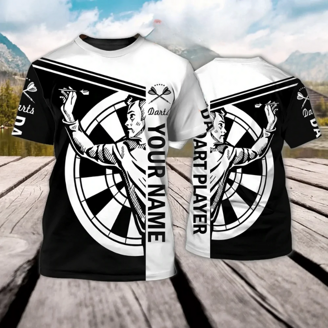 Custom Personalized 3D All Over PrinT-Shirt For Dart Lover, DarT-Shirts To Dart Players, Father Day Gift Dart Lover