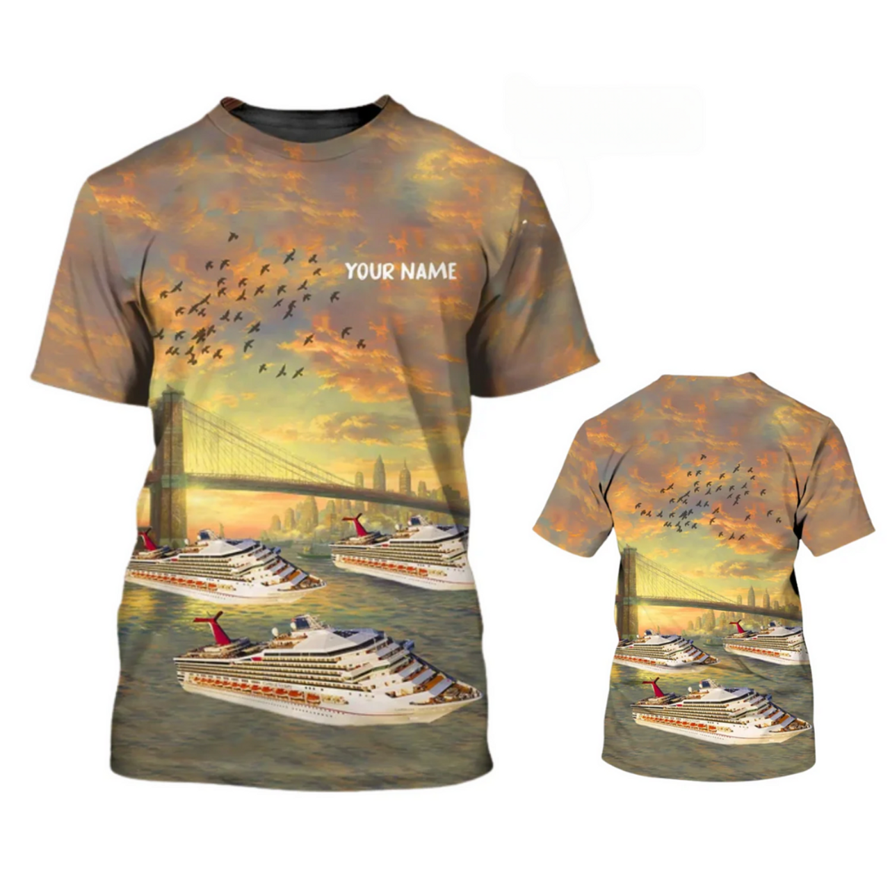 Custom Personalized 3D All Over Printed Cruise T-Shirts, Cruise T-Shirt Designs, Cruise Lover Gift