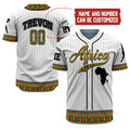 Custom Personalized Name Africa Team, Juneteenth Shirt - Baseball Tee Jersey Shirt