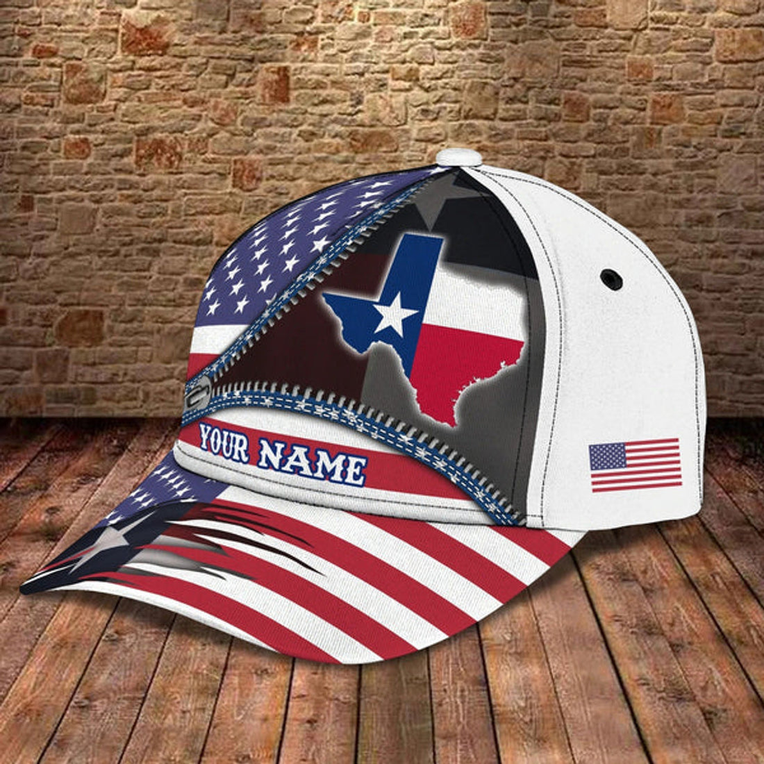 FUNSTUFFPRINT Personalized 3D All Over Print Texas Cap - Baseball Cap God Bless Texas - Pray For Texas Cap Hat 1