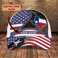 FUNSTUFFPRINT Personalized 3D All Over Print Texas Cap - Baseball Cap God Bless Texas - Pray For Texas Cap Hat 1