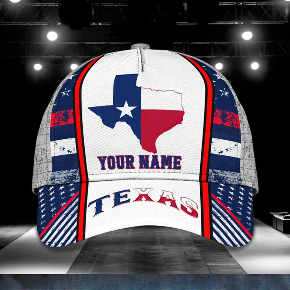 FUNSTUFFPRINT Personalized 3D All Over Print Texas Cap - Baseball Cap God Bless Texas - Pray For Texas Cap Hat 2