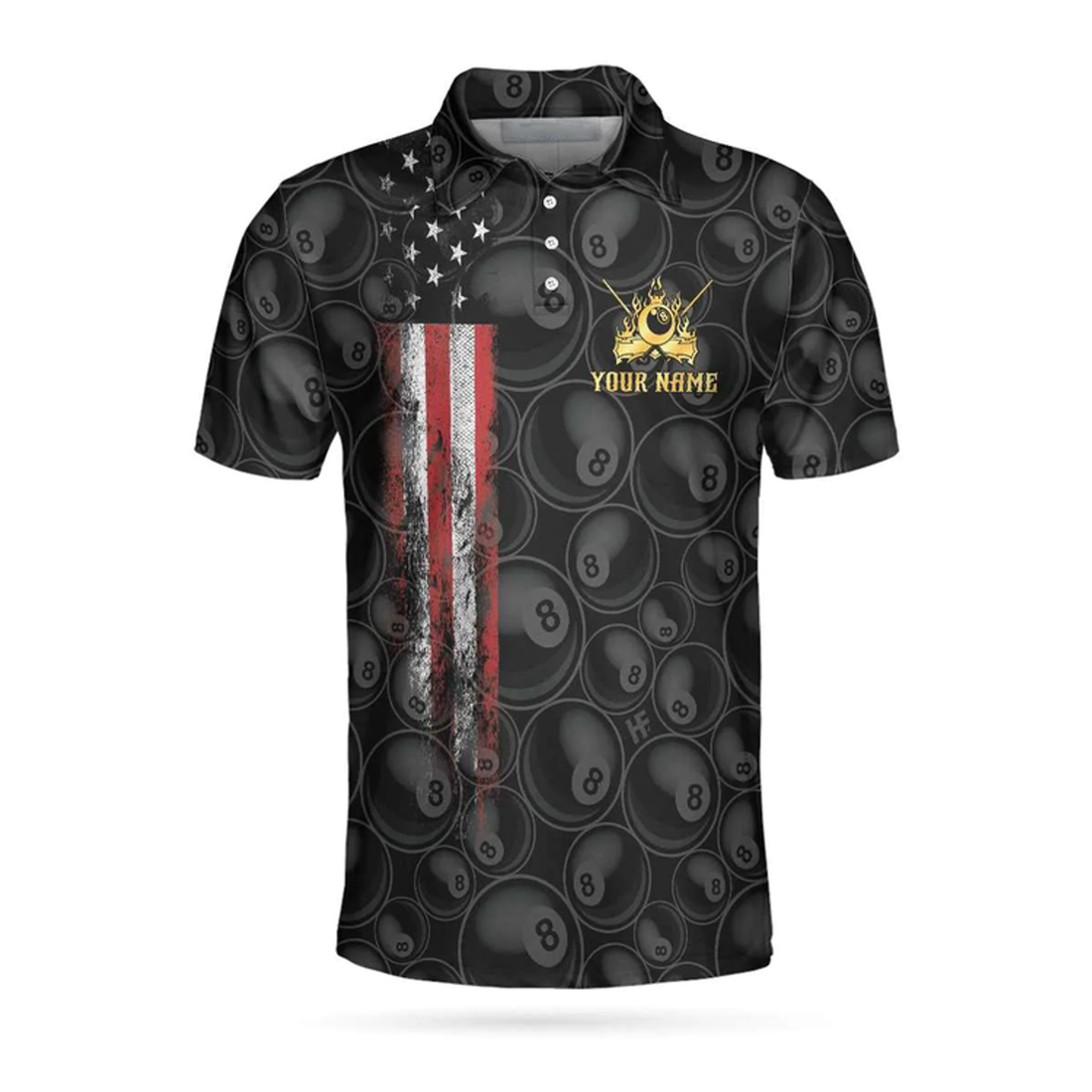 Custom Personalized Billiards Pool Custom Polo Shirt, Customized Pool Shirt For Men, Personalized Billiards Gift Idea For Pool Players