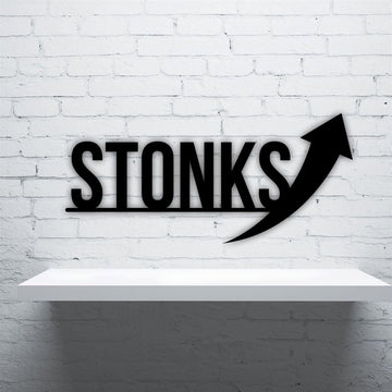 Personalized Metal Monogram Sign, Stock Trader Lounge Metal sign, Stock Trader Lounge Decor