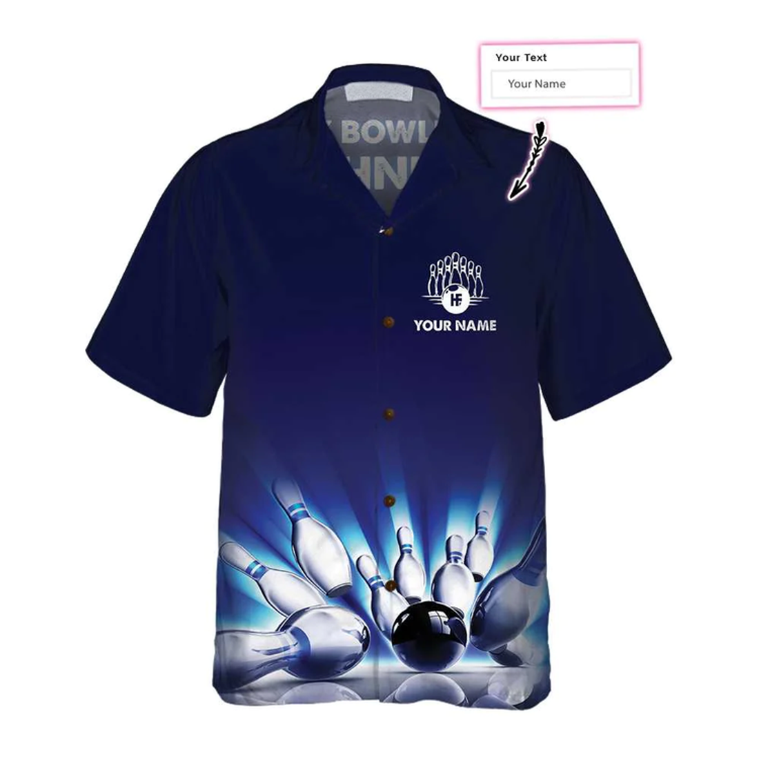 Custom My Bowling Technique Custom Hawaiian Shirt, Personalized Bowling Shirt For Men & Women