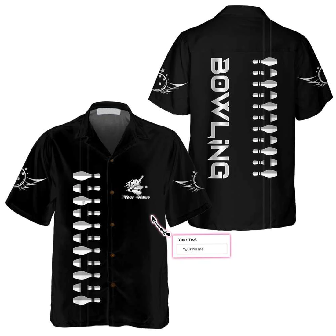 Custom Personalized Name Bowling Custom Hawaiian Shirt, Bowling Shirt For Men & Women, Idea Gift for Bowler