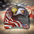FUNSTUFFPRINT Personalized Usa Flag Cap Hat - 3D Full Printed Independence'S Day Baseball Cap Hat - Eagle Us Cap Hat