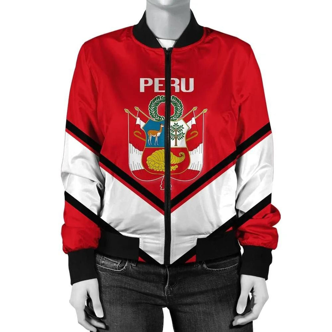 FUNSTUFFPRINT Philippines Coat Of Arms Women Bomber Jacket Lucian Style 3D Bomber Jacket