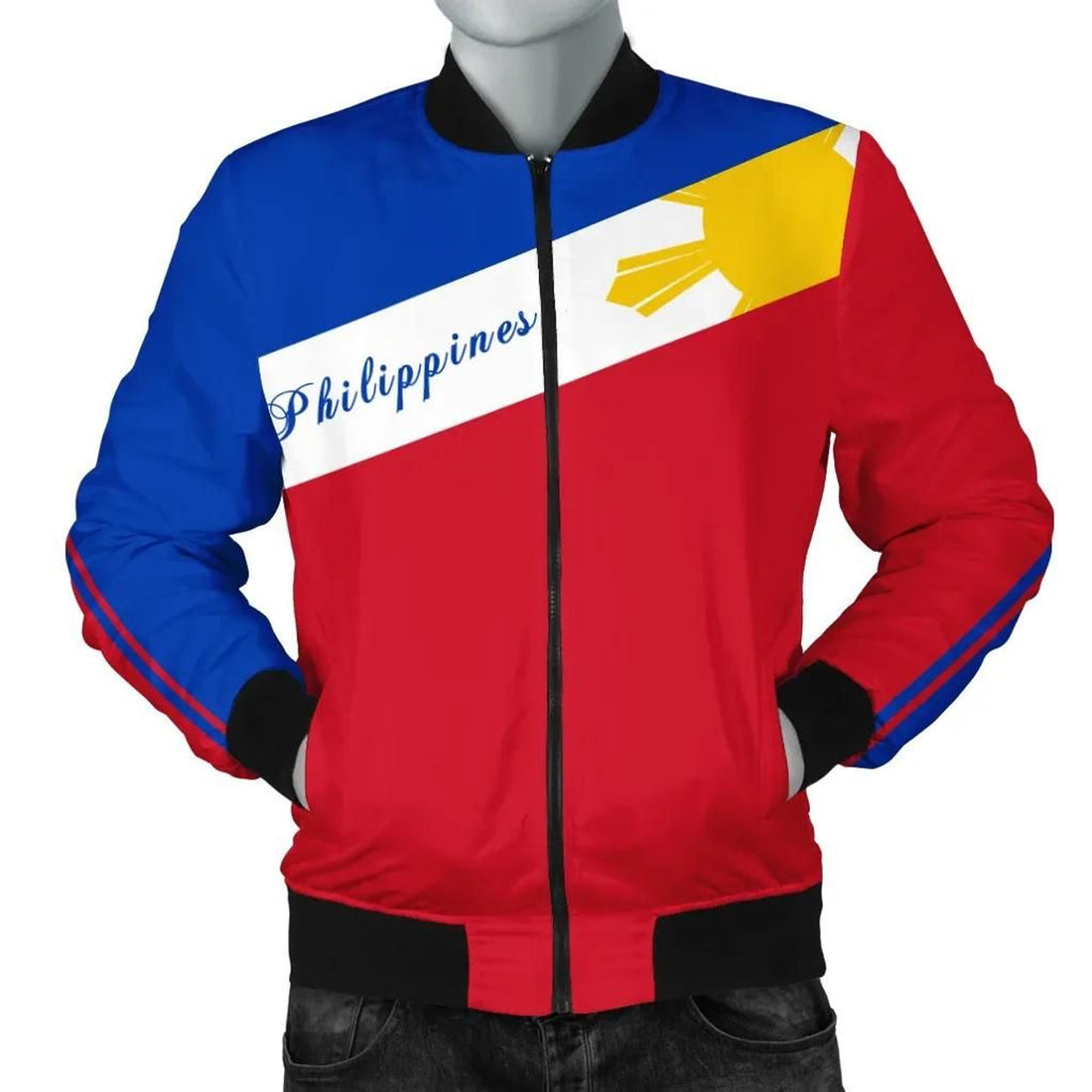 FUNSTUFFPRINT Philippines Stars 3D Bomber Jacket