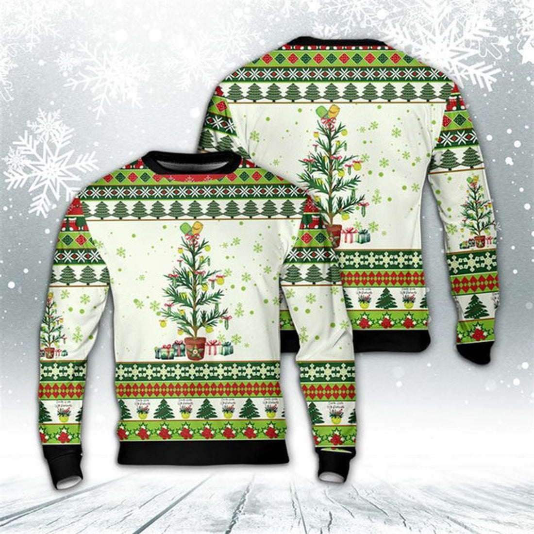 FUNSTUFFPRINT Pickleball Christmas Tree Ugly Christmas Sweater For Men And Women, Best Gift For Christmas, The Beautiful Winter Christmas Outfit Ugly Sweater