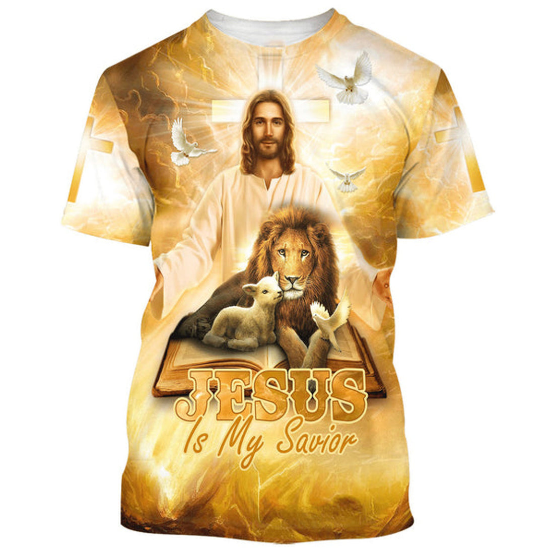 FUNSTUFFPRINT Pictures Jesus Christian 3D T-shirt