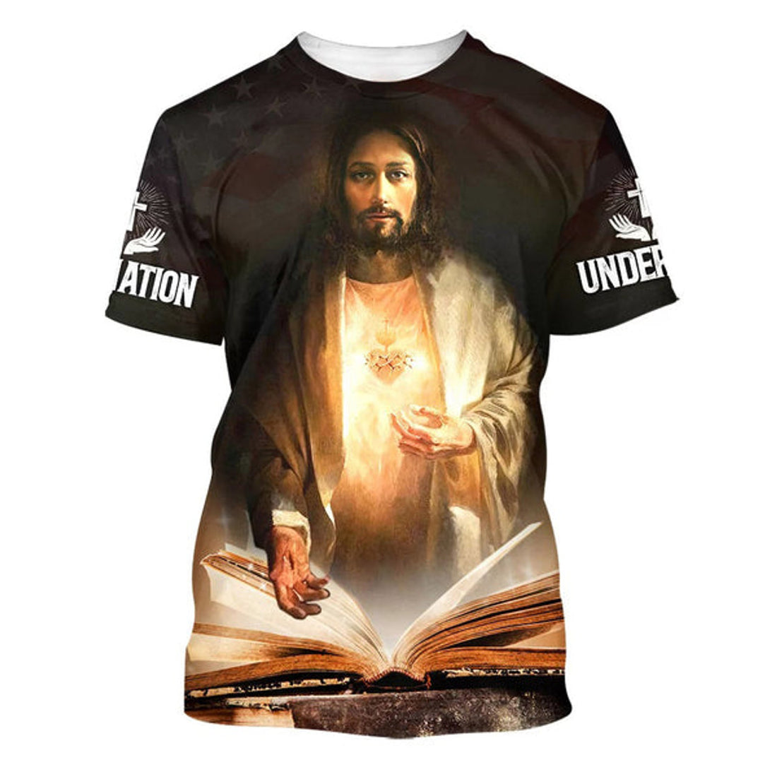FUNSTUFFPRINT Pictures Jesus Christ Christian 3D T-shirt