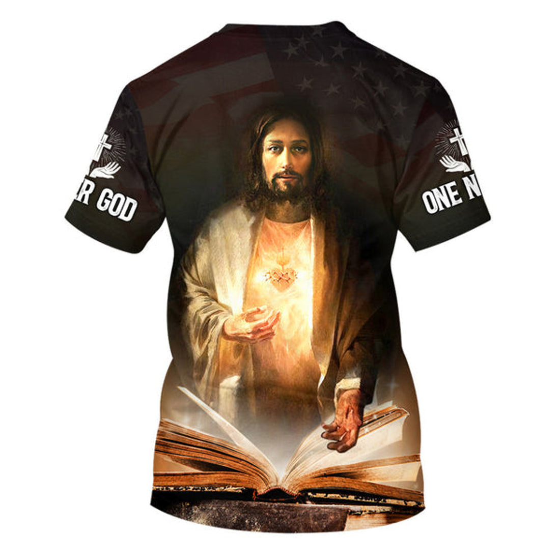 FUNSTUFFPRINT Pictures Jesus Christ Christian 3D T-shirt
