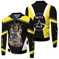 FUNSTUFFPRINT Pink Floyd Rock Band Guitar Albums Music 3D Designed Allover Gift For Pink Floyd Fans 3D Bomber Jacket